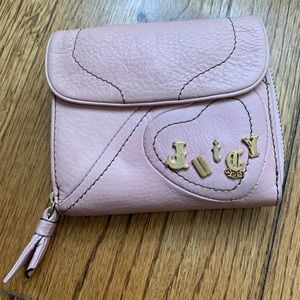 Juicy Couture Pink Leather Wallet